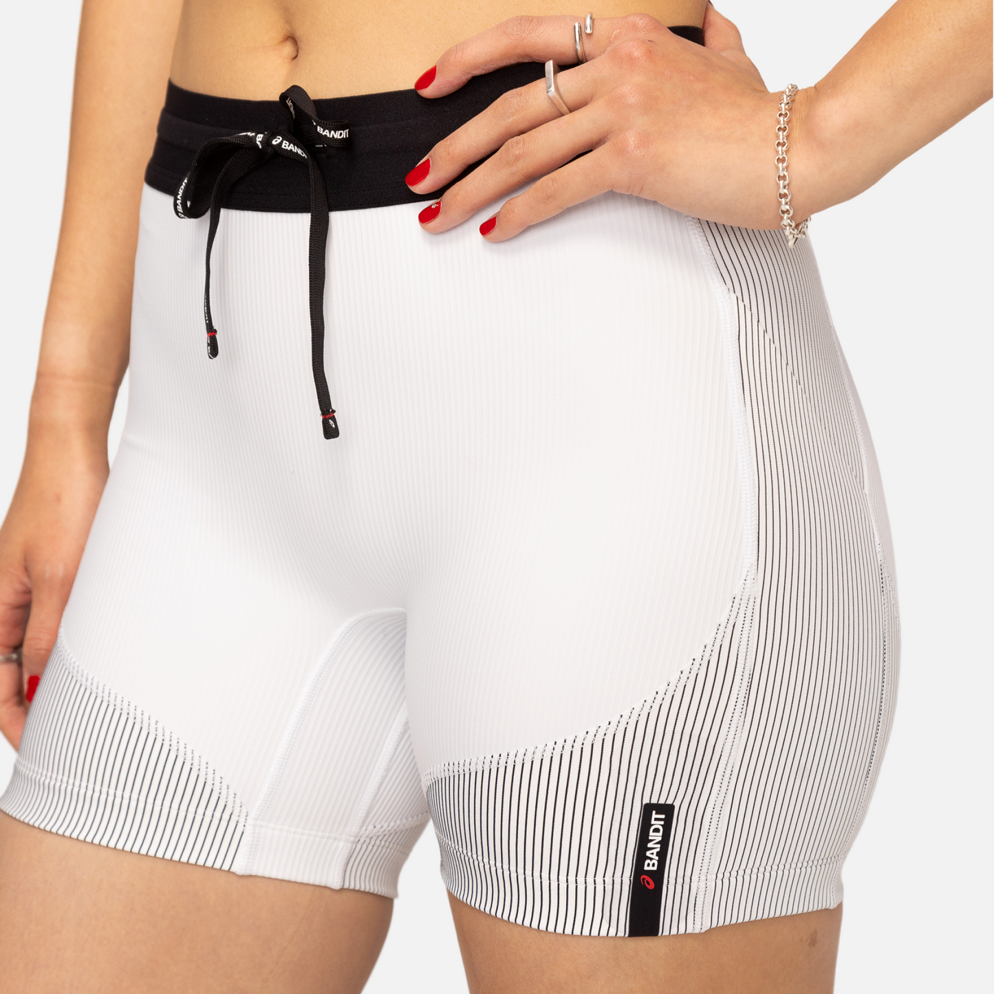 Cadence Stripe™ 5” Compression Shorts - Bandit x ASICS - Women's