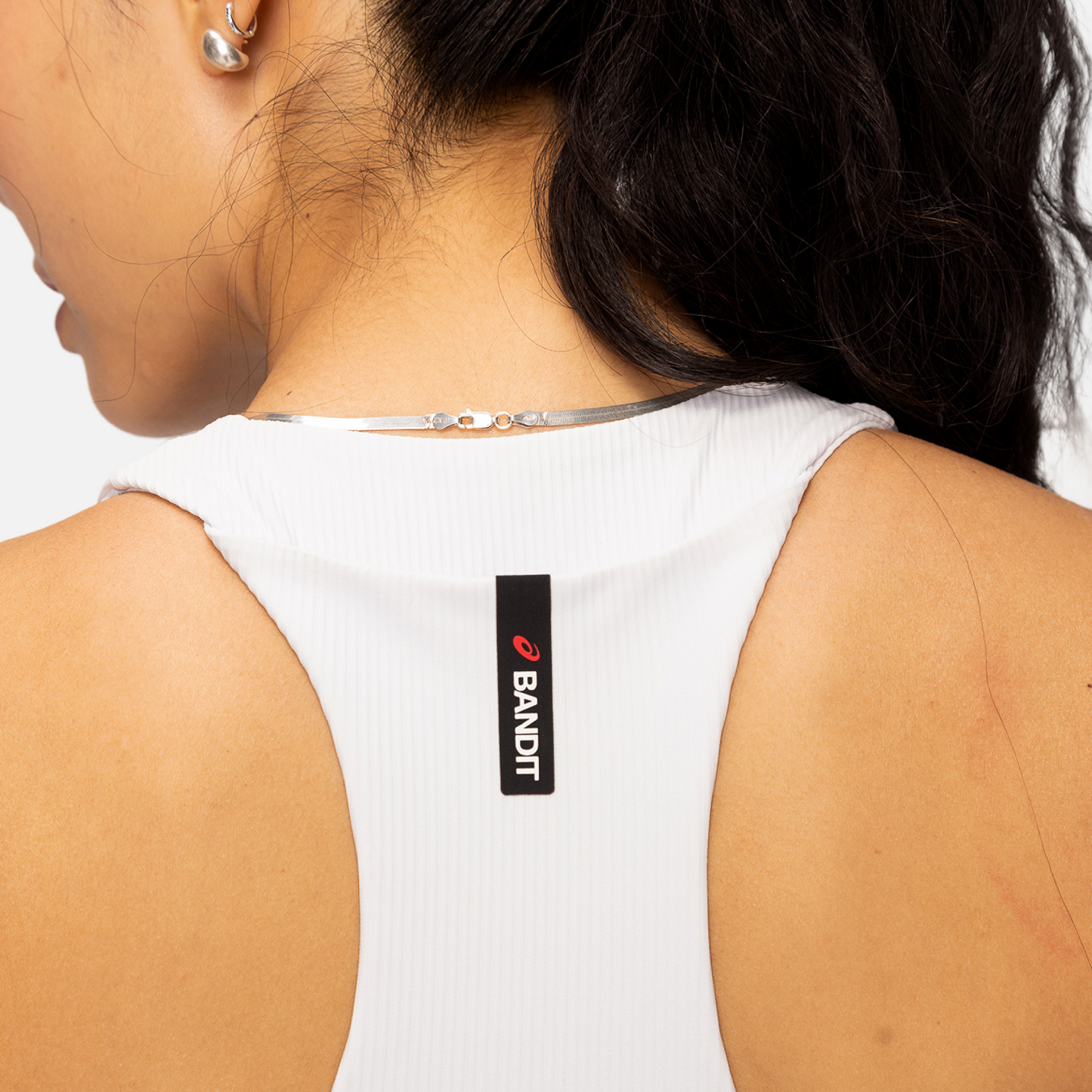 Cadence Stripe™ Zip Front Race Crop - Bandit x ASICS - Women's