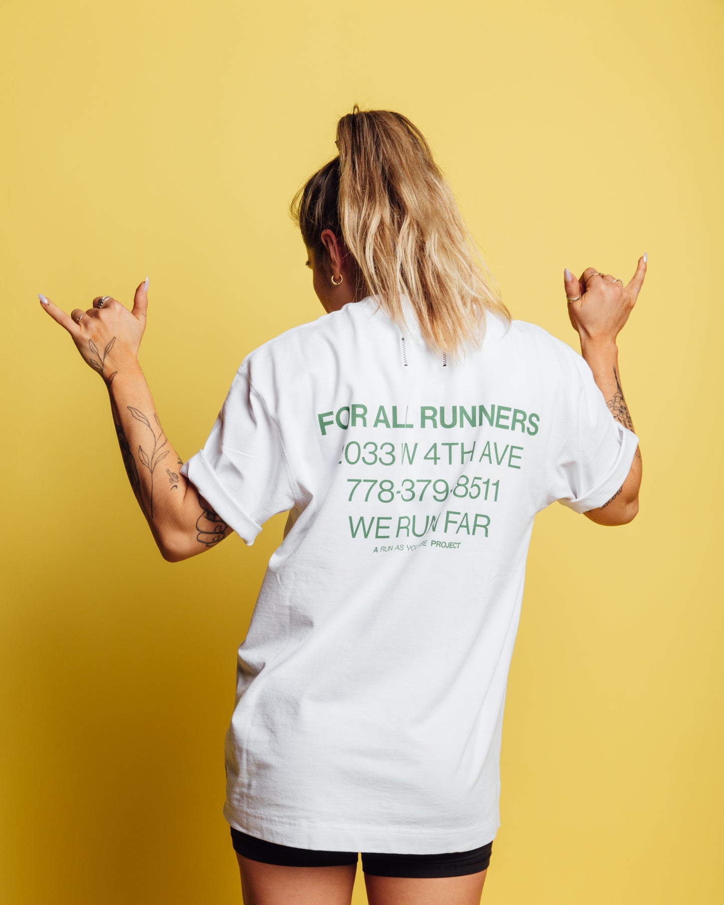 For All Runners Tee - Reigning Champ | White