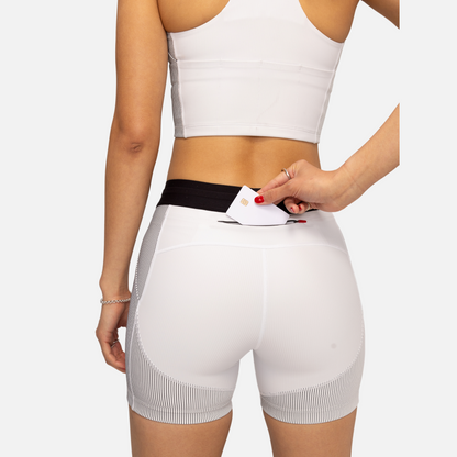 Cadence Stripe™ 5” Compression Shorts - Bandit x ASICS - Women's