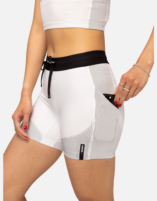 Cadence Stripe™ 5” Compression Shorts - Bandit x ASICS - Women's